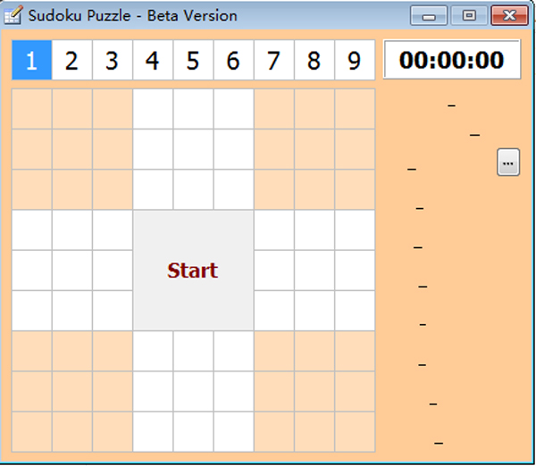 SudokuPuzzle(数独游戏) V1.0 绿色版