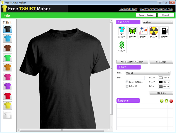 Free TSHIRT Maker(T恤图案设计) V1.0 绿色版