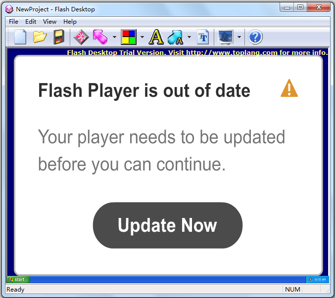 Flash Desktop(屏保制作软件) V4.0.21 英文版
