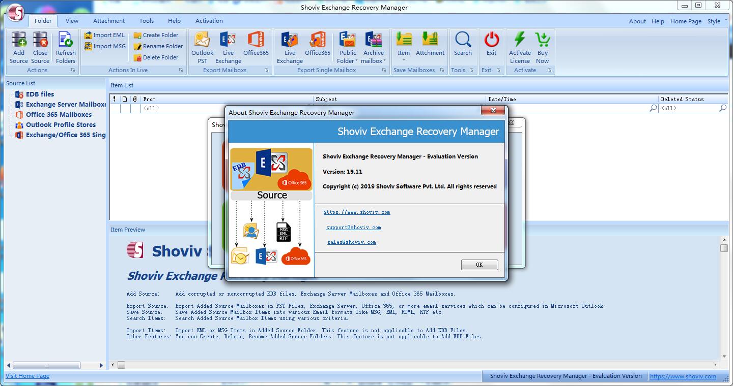 Shoviv Exchange Recovery Manager