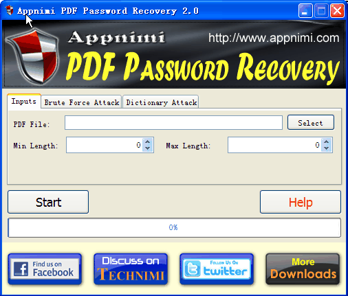 Appnimi PDF Password Recovery