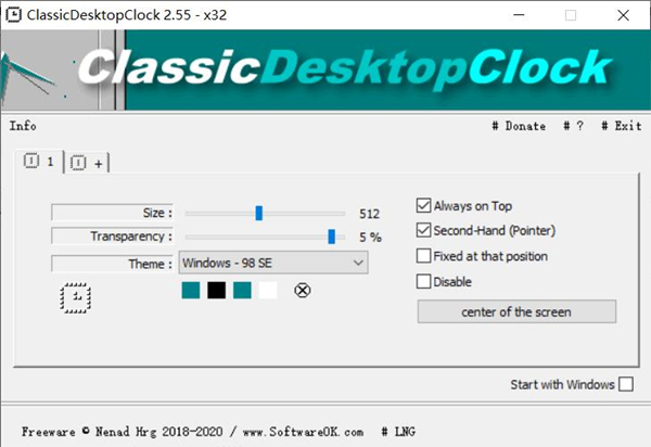 ClassicDesktopClock 32位