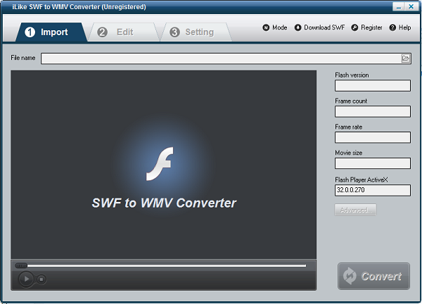 iLike SWF to WMV Converter