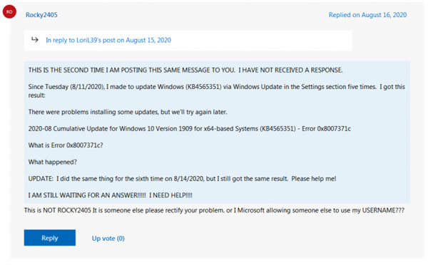 Windows 10累积更新出现问题：无法正常