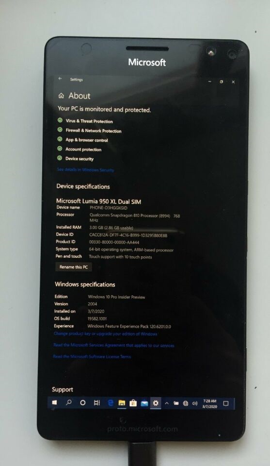 Lumia 950 XL刷入Win10 ARM 19582预览