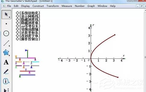 几何画板怎么画抛物线几何画板绘制抛物线的方法