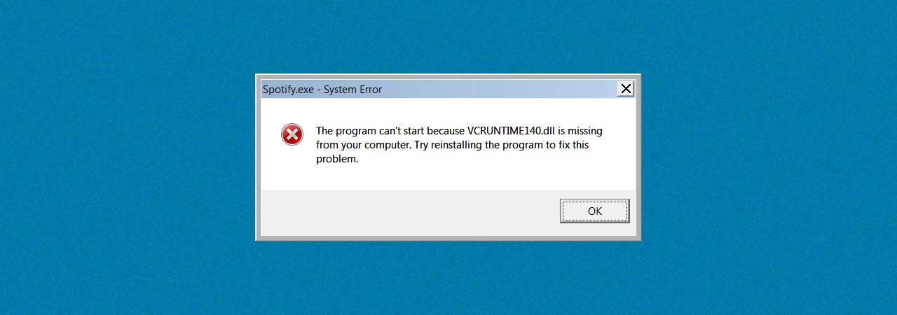 Windows运行程序缺少vcruntime140.dll