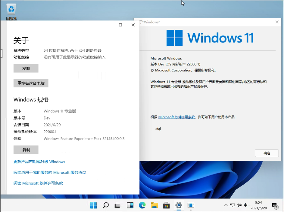 Windows 11 Insider Preview 22000.51(