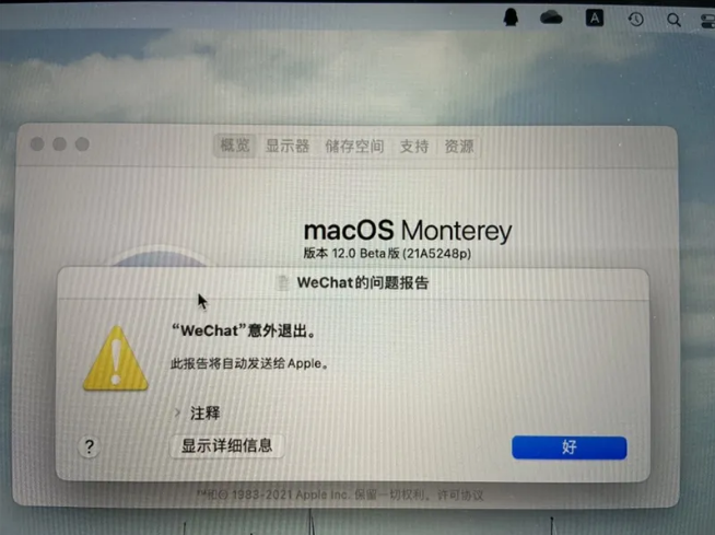 苹果 macOS 12 Monterey 开发者预览版