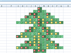 如何使用Excel做圣诞树？
