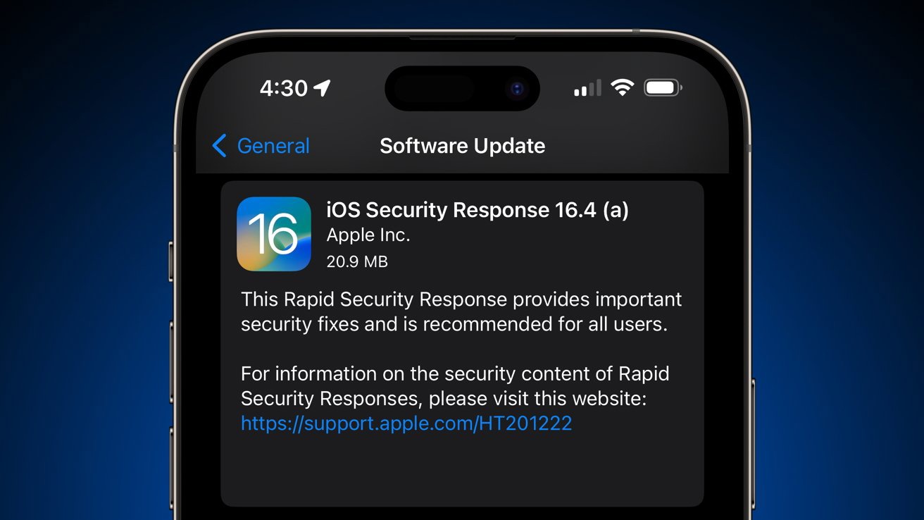 苹果为 iOS 16.4 / macOS 13.3 Beta 2 用户发布快速安全响应更新