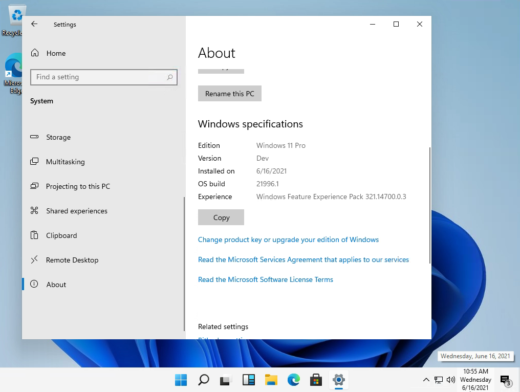 Windows11 64位家庭版 V2021